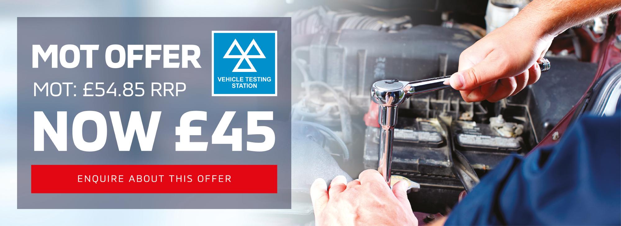 MOT Booking for £45.00 AT Europa Sheffield