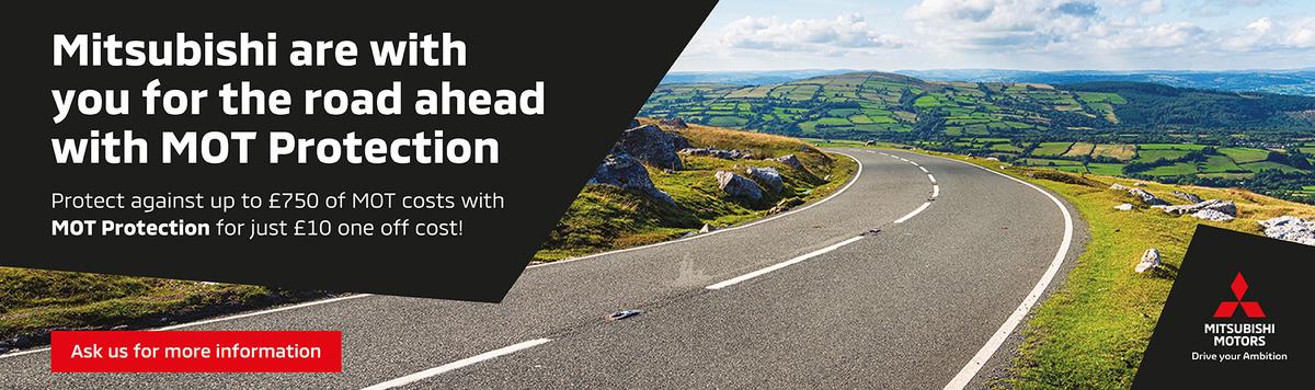 Mitsubishi are with you for the road ahead with MOT protection