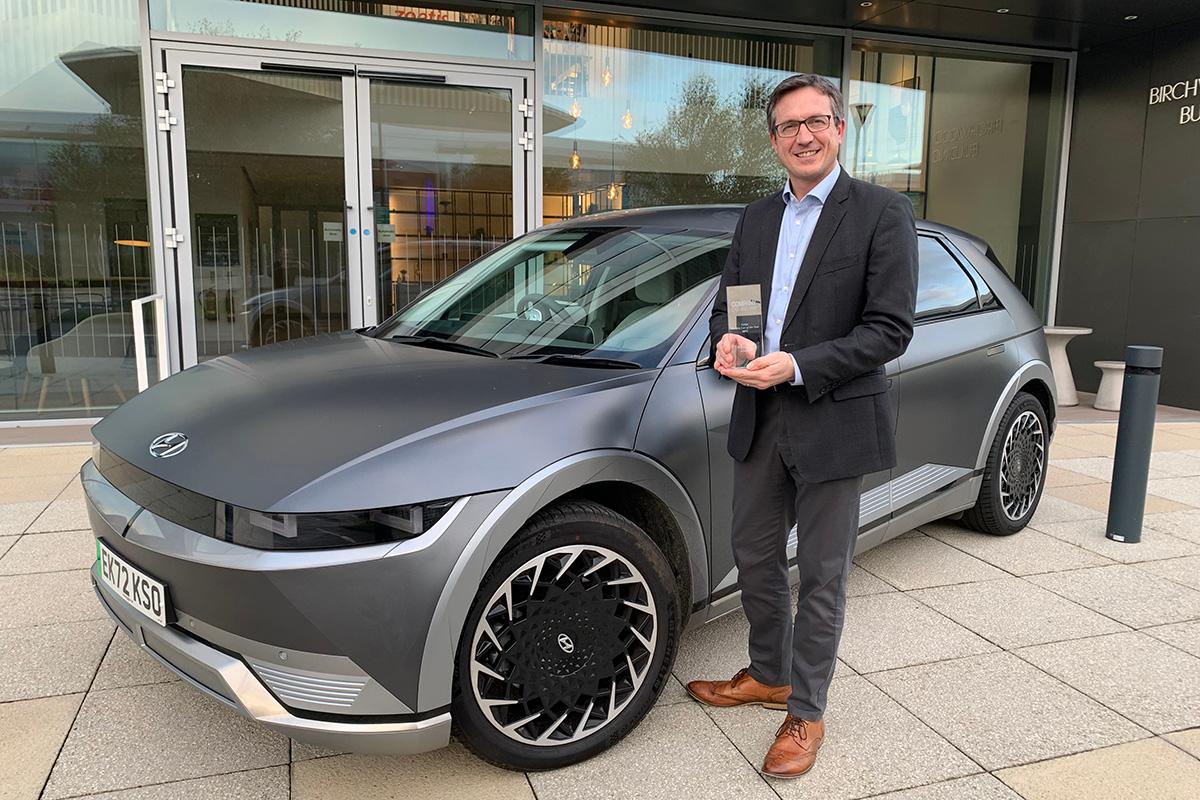 Hyundai IONIQ 5 awarded Large Electric Car of the Year in Company Car u0026 Van  of the Year Awards