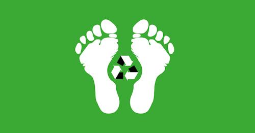 Feet and recycling image