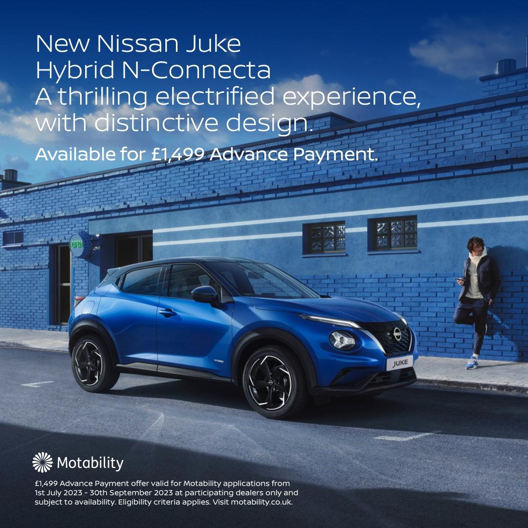 nissan juke motability advance payment