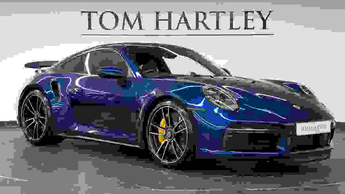 Used 2022 Porsche 911 Turbo S Gentian Blue at Tom Hartley