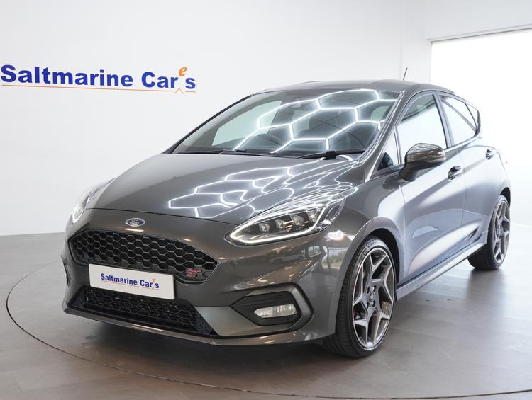 Used 2019 Ford Fiesta 1.5T EcoBoost ST-3 Hatchback 5dr Petrol Manual Euro 6 (s/s) (200 ps) Grey at #sitename#