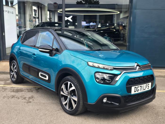 Used 2021 Citroen C3 1.2 PureTech Shine Plus Hatchback 5dr Petrol Manual Euro 6 (s/s) (83 ps) Blue at Windsors of Wallasey
