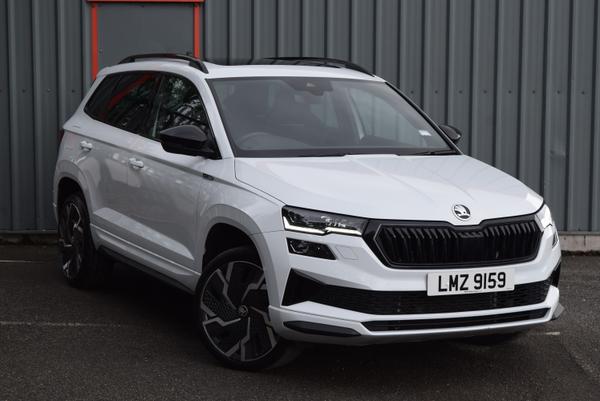 Used 2023 Skoda KAROQ 1.5 TSI Sportline 5dr White at SERE Motors