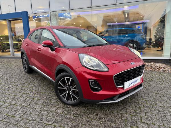 Used 2023 Ford Puma 1.0T EcoBoost MHEV Titanium SUV 5dr Petrol Hybrid Manual Euro 6 (s/s) (125 ps) Fantastic Red at Dinnages