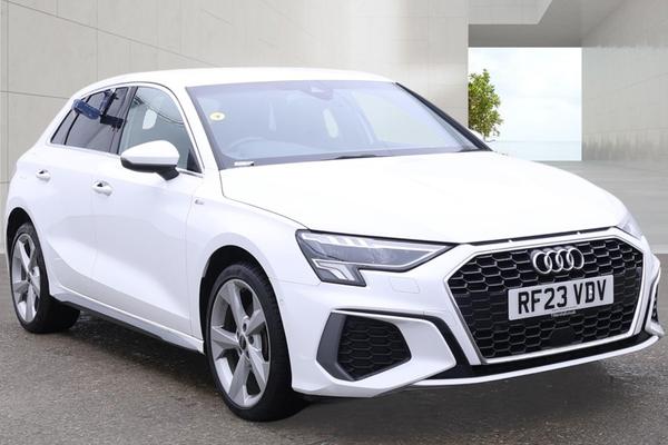 Used 2023 Audi A3 40 TFSI e S Line 5dr S Tronic White at SERE Motors