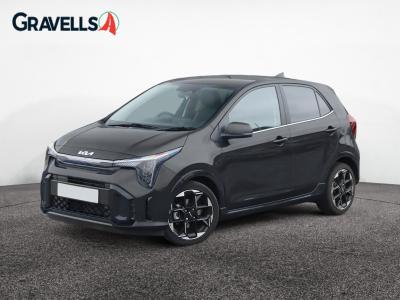 Used 2025 Kia PICANTO 1.0 GT-Line Hatchback 5dr Petrol Manual Euro 6 (s/s) (67 bhp) Black at Gravells
