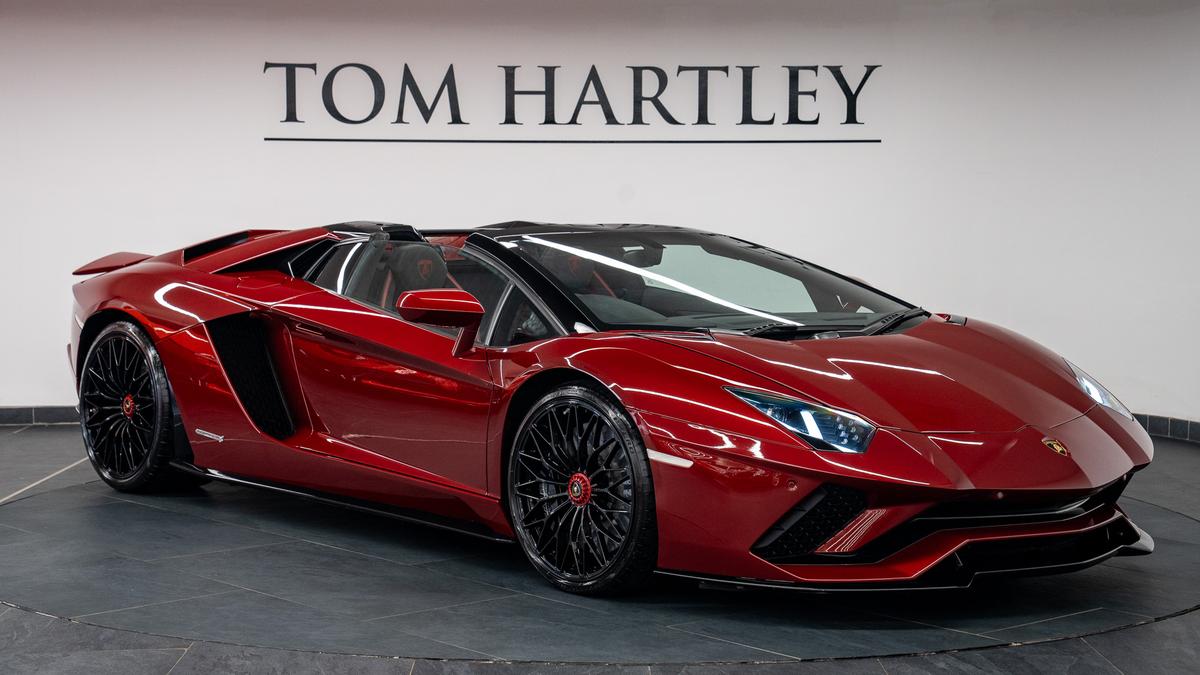Used 2018 LAMBORGHINI Aventador LP740-4 S Roadster Ad Personam Rosso Metis at Tom Hartley
