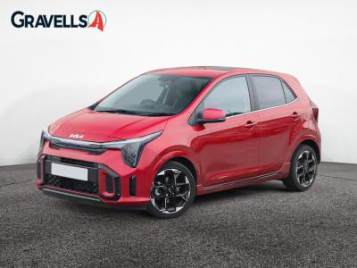 Used 2025 Kia PICANTO 1.2 GT-Line S Hatchback 5dr Petrol AMT Euro 6 (s/s) (77 bhp) Red at Gravells