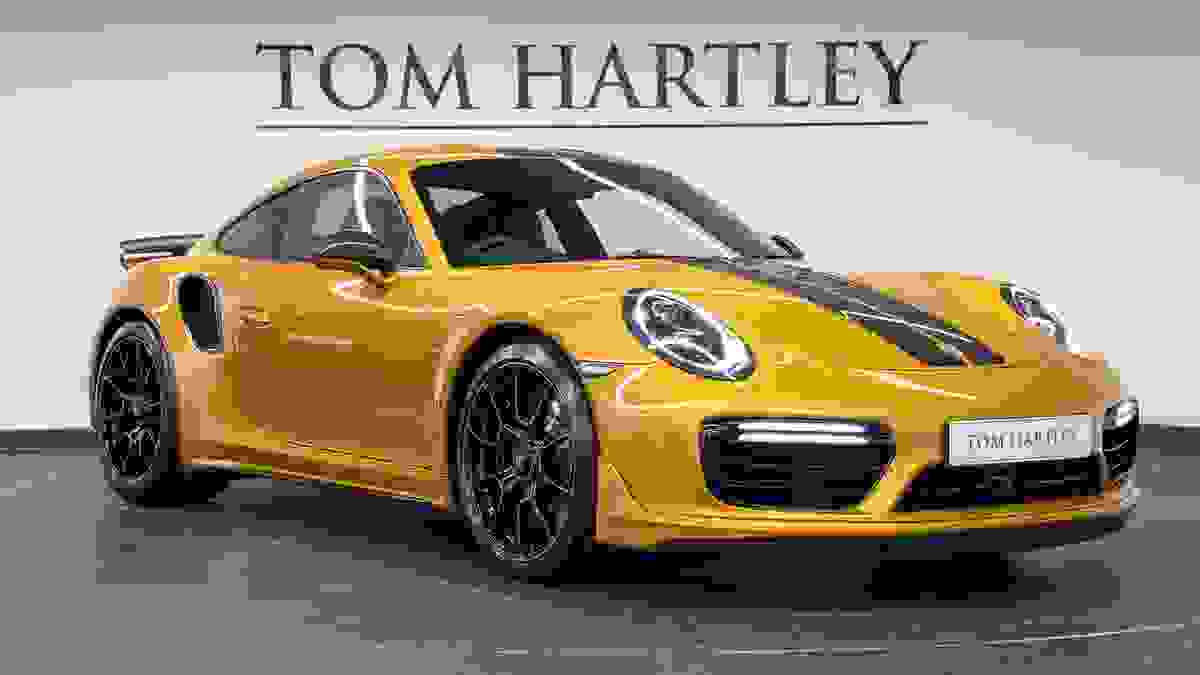 Used 2018 Porsche 911 Turbo S Exclusive Series Golden Yellow Metallic at Tom Hartley