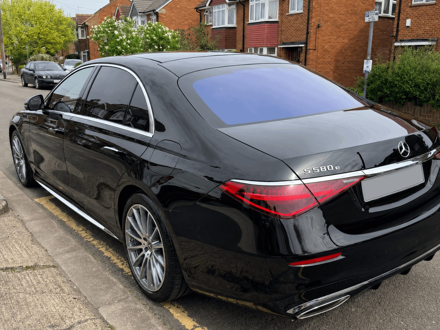 Black Mercedes-Benz S Class Overview Shot