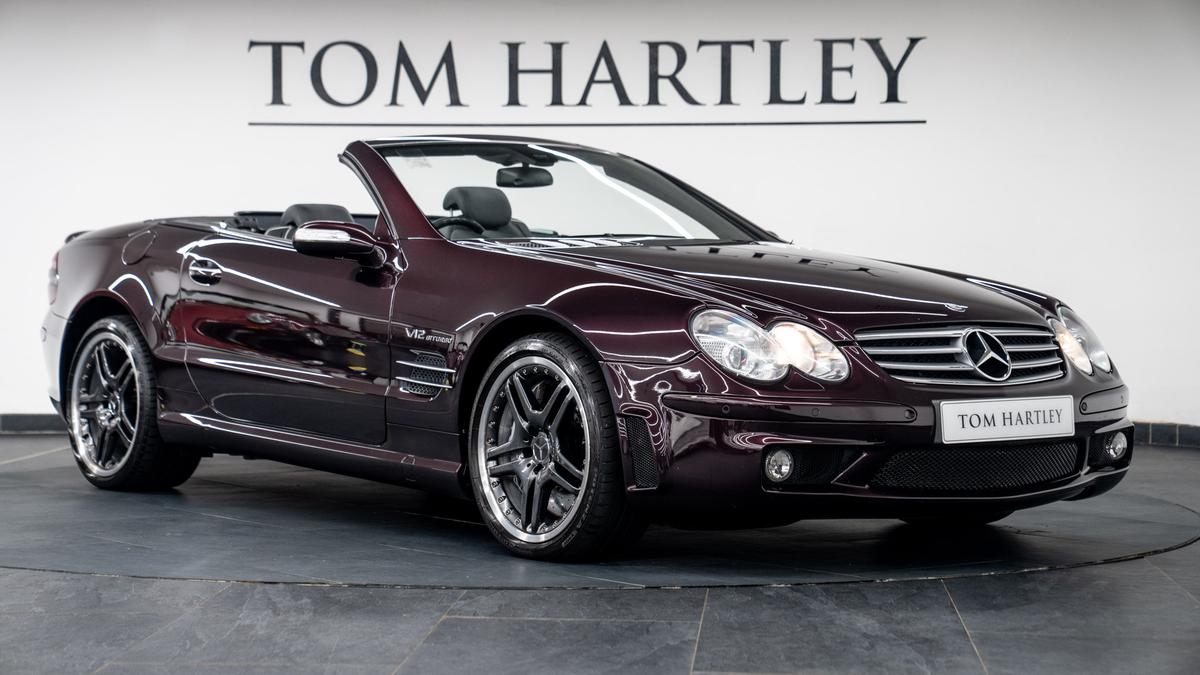 Used 2004 Mercedes-Benz SL65 AMG Designo Almandine Black Metallic at Tom Hartley