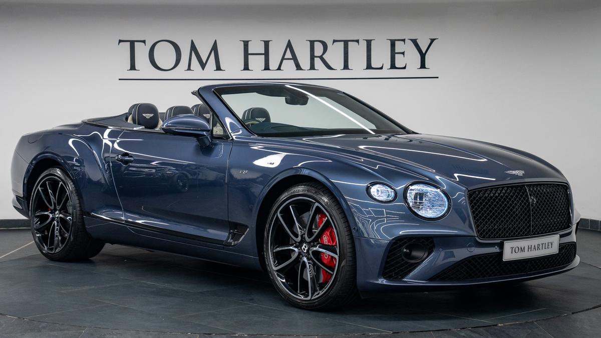 Used 2022 Bentley Continental GTC V8 Mulliner Meteor Blue Metallic at Tom Hartley