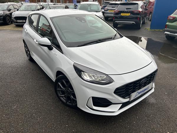 Used 2023 Ford Fiesta 1.0T EcoBoost ST-Line Hatchback 5dr Petrol Manual Euro 6 (s/s) (100 ps) Frozen White at Dinnages