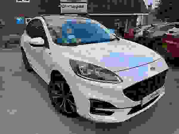 Used 2022 Ford Kuga 2.5h Duratec ST-Line X Edition SUV 5dr Petrol Hybrid CVT Euro 6 (s/s) (190 ps) Frozen White at Dinnages
