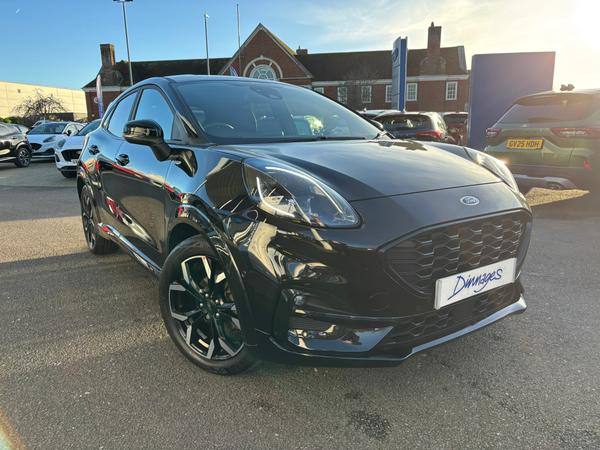 Used 2023 Ford Puma 1.0T EcoBoost MHEV ST-Line X SUV 5dr Petrol Hybrid Manual Euro 6 (s/s) (155 ps) Agate Black at Dinnages