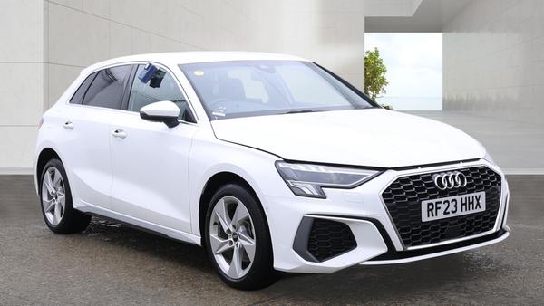 Used 2023 Audi A3 40 TFSI e S Line 5dr S Tronic White at SERE Motors