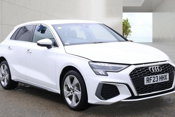 Used 2023 Audi A3 40 TFSI e S Line 5dr S Tronic White at SERE Motors