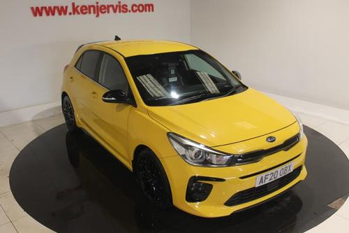 Used 2020 Kia Rio 1.0 T-GDi GT-Line S Hatchback 5dr Petrol Manual Euro 6 (s/s) (118 bhp) Yellow at Ken Jervis