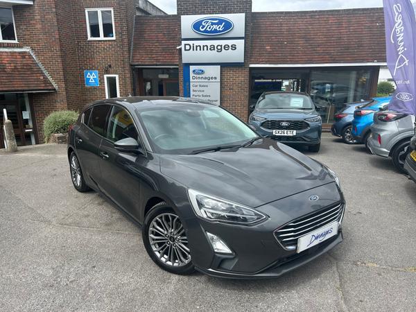 Used 2018 Ford Focus 1.0T EcoBoost Titanium X Hatchback 5dr Petrol Manual Euro 6 (s/s) (125 ps) Grey at Dinnages