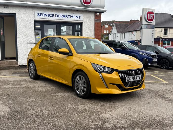 Used 2020 Peugeot 208 1.2 PureTech Active Hatchback 5dr Petrol Manual Euro 6 (s/s) (75 ps) Yellow at Windsors of Wallasey
