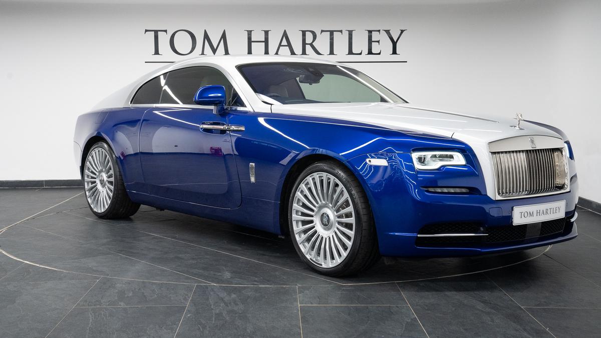 Used 2018 Rolls-Royce Wraith V12 Salamanca Blue / Silver at Tom Hartley