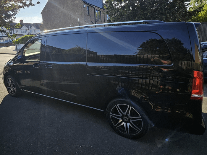 Black Mercedes-Benz V Class Overview Shot
