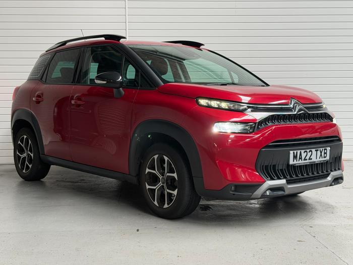 Used 2022 Citroen C3 Aircross 1.2 PureTech Shine SUV 5dr Petrol Manual Euro 6 (s/s) (110 ps) Red at Gravells