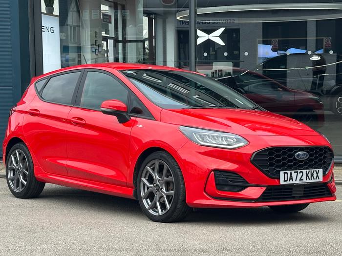Used 2022 Ford Fiesta 1.0T EcoBoost MHEV ST-Line Edition Hatchback 5dr Petrol Manual Euro 6 (s/s) (125 ps) Red at Windsors of Wallasey