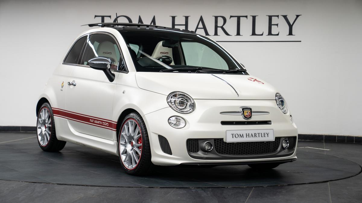 Used 2014 Abarth 595 50th Anniversario 1 Owner 4000 Miles Bianco Iridato (3-Layer Pearlescent Matt) at Tom Hartley