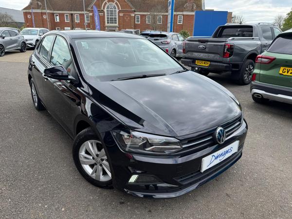 Used 2019 Volkswagen Polo 1.0 TSI SE Tech Edition Hatchback 5dr Petrol Manual Euro 6 (s/s) (95 ps) Deep Black Pearl at Dinnages