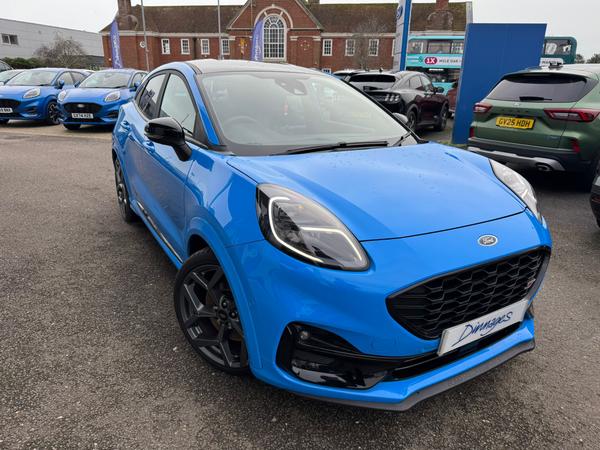 Used 2023 Ford Puma 1.0T EcoBoost MHEV ST SUV 5dr Petrol Hybrid DCT Euro 6 (s/s) (170 ps) Azura Blue at Dinnages