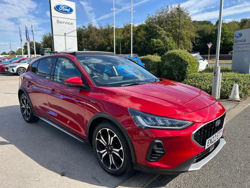 Used 2022 Ford Focus 1.0 MHEV ACTIVE VIGNALE 155PS MILD HYBRID FANTASTIC RED at Lawtons of Tadcaster
