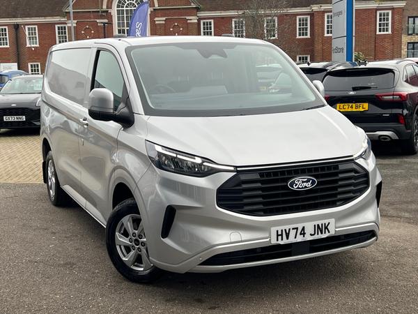 Used 2024 Ford Transit Custom 2.0 300 EcoBlue Limited Panel Van 5dr Diesel Manual L1 H1 Euro 6 (s/s) (136 ps) Moondust Silver at Dinnages