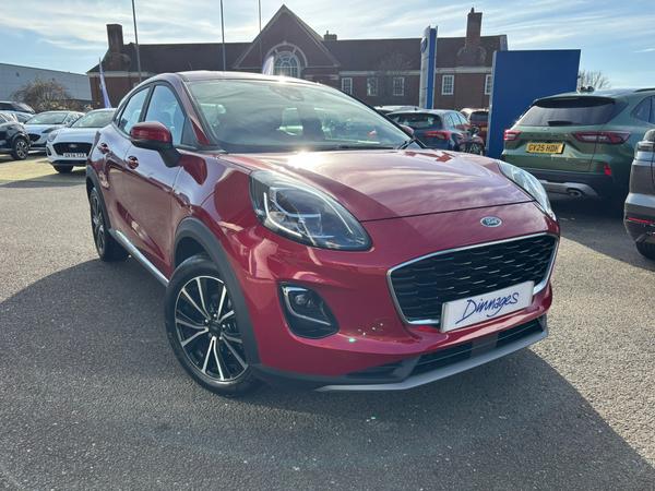 Used 2023 Ford Puma 1.0T EcoBoost MHEV Titanium SUV 5dr Petrol Hybrid Manual Euro 6 (s/s) (125 ps) Fantastic Red at Dinnages
