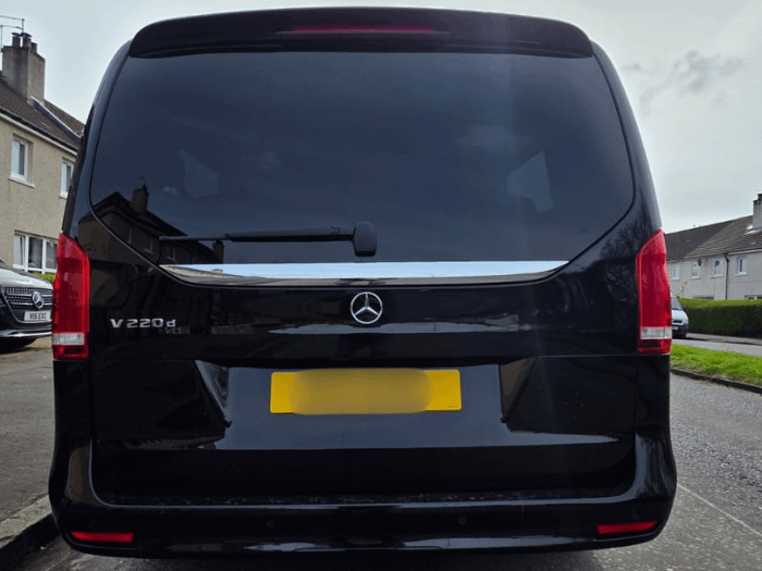 Black Mercedes-Benz V Class Overview Shot