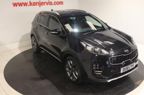 Used 2018 Kia Sportage 1.6 T-GDi GT-Line SUV 5dr Petrol Manual AWD Euro 6 (174 bhp) Black at Ken Jervis
