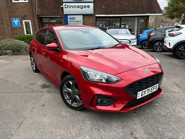 Used 2021 Ford Focus 1.0T EcoBoost ST-Line Edition Hatchback 5dr Petrol Manual Euro 6 (s/s) (125 ps) at Dinnages