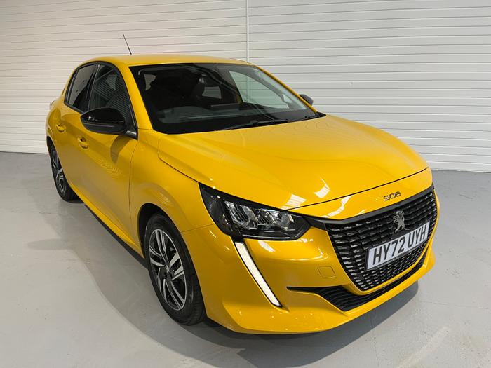 Used 2022 Peugeot 208 PURETECH ALLURE PREMIUM PLUS S/S YELLOW at Windsors of Wallasey
