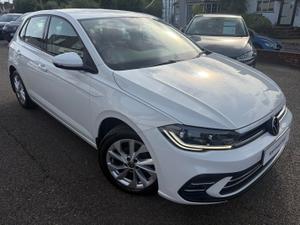 Used 2022 Volkswagen Polo 1.0 TSI Style Hatchback 5dr Petrol Manual Euro 6 (s/s) (95 ps) Pure White at MJ Warner