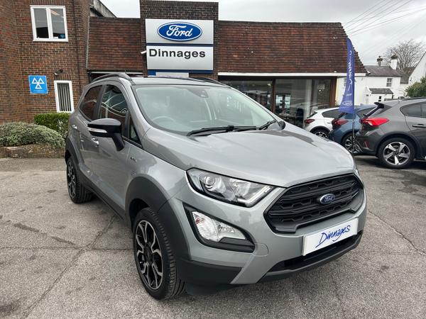 Used 2023 Ford EcoSport 1.0T EcoBoost Active SUV 5dr Petrol Manual Euro 6 (s/s) (125 ps) Solar Silver at Dinnages