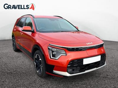 Used 2023 Kia NIRO 64.8kWh 3 SUV 5dr Electric Auto (201 bhp) orange flame at Gravells