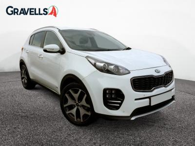 Used 2018 Kia SPORTAGE 1.7 CRDi GT-Line SUV 5dr Diesel DCT Euro 6 (s/s) (139 bhp) White at Gravells