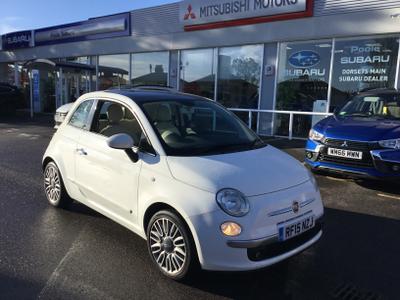 Used 2015 Fiat 500 1.2 Lounge Hatchback 3dr Petrol Manual Euro 6 (s/s) (69 bhp) at Poole Mitsubishi