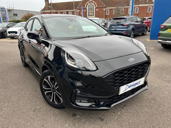 Used 2023 Ford Puma 1.0T EcoBoost MHEV ST-Line SUV 5dr Petrol Hybrid DCT Euro 6 (s/s) (125 ps) Black at Dinnages