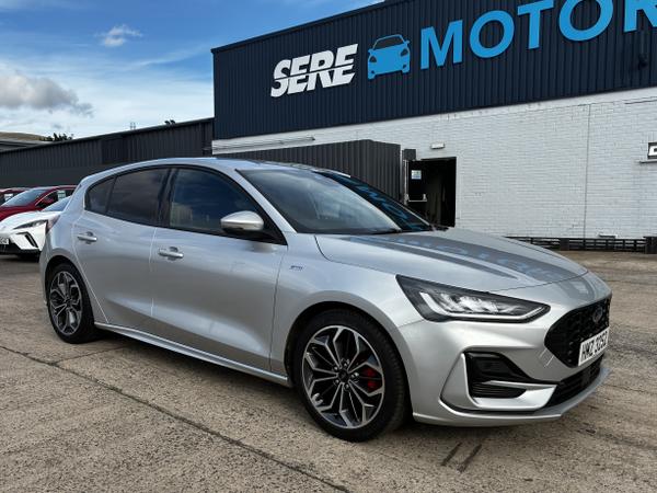 Used 2025 Ford FOCUS 1.0 EcoBoost Hybrid mHEV 155 ST-Line X 5dr Auto Silver at SERE Motors