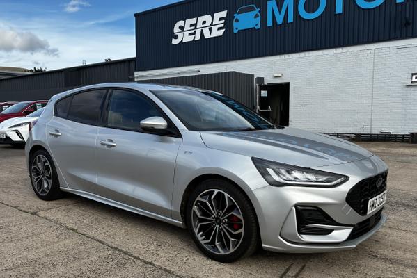Used 2025 Ford FOCUS 1.0 EcoBoost Hybrid mHEV 155 ST-Line X 5dr Auto Silver at SERE Motors