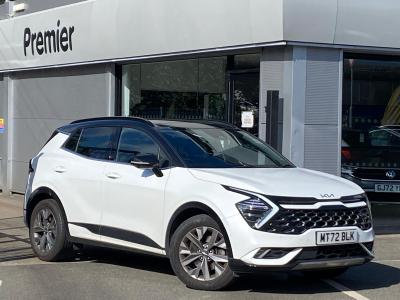 Used 2022 Kia Sportage 1.6 T-GDi ISG HEV GT-LINE S Fusion White With Black Roof at Kia Motors UK