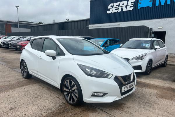 Used 2022 Nissan MICRA 1.0 IG-T 92 Tekna 5dr White at SERE Motors
